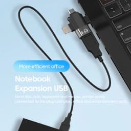 Olaf 3 in 1 OTG Adapter USB3.0 to Micro USB/Type C/Lightning Converter For iPhone Xiaomi Samsung Mouse Keyboard U Flash Drive