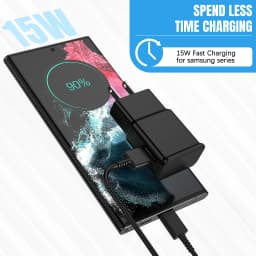 Samsung 15W Fast Charger USB Charging Adapter Type C Cable For Galaxy S10 A11 A12 A13 A14 A20 A21s A22 A31 A32 A50 A51 M14 Note9