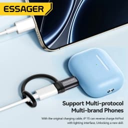 Essager Lighting To Type C Adapter Fast Charging IP Female to USB C Male Connector For iPhone 15 14 13 12 11 Pro IPad Converter
