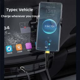 120W Type C Cable Fast Charging Type C to Type C Wire Cord For Samsung S23 Huawei Xiaomi C To C Type C USB C Cable Accessories