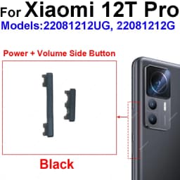 For Xiaomi 11T 12T 12T Pro Power Volume Side Button On OFF Power Volume Up Down Side Key Switch Replacement Repair Parts