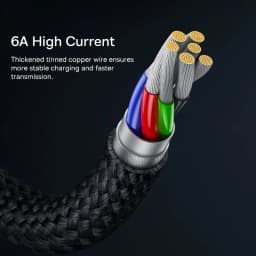 Baseus 100W Fast Charge USB Type C Quick Charge Cable For Samsung S23 Realme Xiaomi 13 Huawei Phone Fast Charging Cable Data