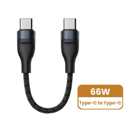 0.25M Data Cable USB C to Type C Fast Charging Data Cord Short Cable 66W Type C For iPhone 15 Huawei Samsung Portable Power Bank