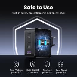UGREEN 100W GaN Charger 5 Ports USB C Charger QC4.0 3.0 PPS For Macbook Air Laptop Tablet PDFast Charger For iPhone 18 17 16 Pro