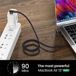 100W USB C To Type C PD Fast Charger Cable 90 Degree Angle Charging Cord Wire For iPhone 15 Pro max Xiaomi Huawei Macbook iPad