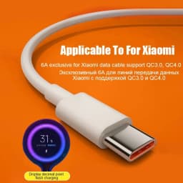 6A Super Fast Charge USB C Type-C Cable For Xiaomi 13 14 Huawei P60 Nova 10 11 Magic 5 Redmi Honor POCO 66W Quick Charging Cable
