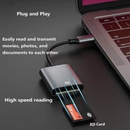XD Picture Card Reader USB C to XD Card Reader for iPhone XD Card Adapter Compatible with iPhone 15/MacBook Pro/Air 2023