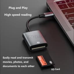 XD Picture Card Reader USB C to XD Card Reader for iPhone XD Card Adapter Compatible with iPhone 15/MacBook Pro/Air 2023