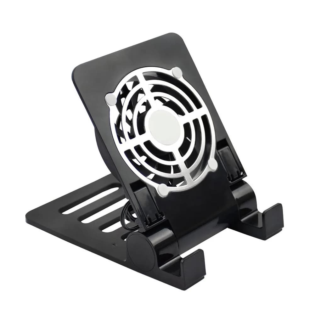 USB Desk Phone Fan Quiet Cooling Pad Radiator with Foldable Stand Holder for   Tablets Laptops