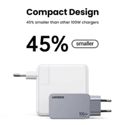 【Korean Plug】UGREEN 100W GaN Charger PD Fast USB C Charger QC4.0 3.0 Quick Charge For Macbook Laptop Tablet iPhone 18 17 Pro