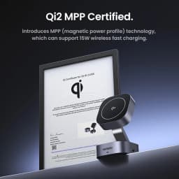 UGREEN Qi2/Qi Magnetic Wireless Charger Stand 15W 2-in-1 Charging Stand For iPhone 16 17 Pro Max/AirPods Fast Charging