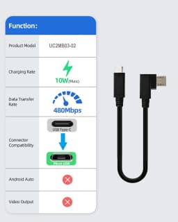 Angled USB C to Micro USB Cable Short USB Type C to Micro USB OTG power Sync cable USB-C to Micro USB for Samsung XiaoMi Huawei