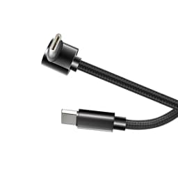 Braid 90 Degrees 0.25m/0.5m/1m/2m 4A Quick Charger Elbow USB C to Type C Cord PD Cable For iPhone Samsung Huawei Xiaomi Macbook