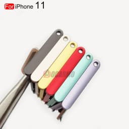 1Pcs/Lot For Apple iPhone 11 SIM Card Tray Drawer Holder Single Dual Slot Replacement Parts