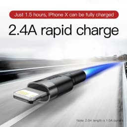Baseus USB Cable for iPhone14 13 12 11 Pro Max Xs X 8 Plus Cable 2.4A Fast Charging Cable for iPhone Charger Cable USB Data Line