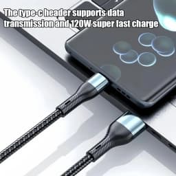 6A 120W 3 in 1 USB Type C Cable Fast Charge Phone Charger Data Cord For iPhone Samsung Xiaomi Huawei Quick Charge Micro USB Wire