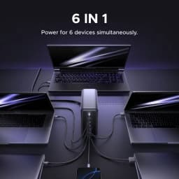 【WORLD FIRST】UGREEN 500W GaN Charger PD 3.1 240W Max Single Port 6 IN 1 Desktop Charging Station For MacBook Laptop iPad iPhone