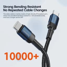 Toocki PD100W Fast Charging Data Cable 5A Type C To Type C Cable For Samsung S21 S20 Huawei Mate 40 30 Xiaomi Dual Type C Cable
