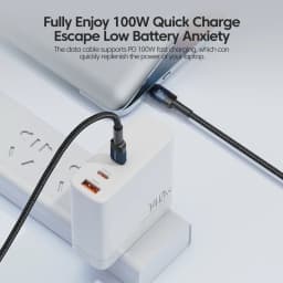 Toocki PD100W Fast Charging Data Cable 5A Type C To Type C Cable For Samsung S21 S20 Huawei Mate 40 30 Xiaomi Dual Type C Cable
