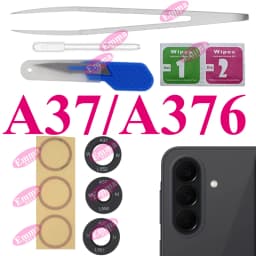 1Set Back Rear Camera Glass Lens With Adhesive For Samsung A07 A17 A37 A57 A06 A16 A26 A36 A56 A05 A15 A25 A35 A55 A54 + Tool