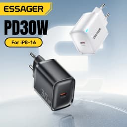 Essager 30W Fast Charger PD Charger For iPhone 16 15 14 13 Huawei Quick Charger PD3.0 QC3.0 Phone Charger Type C Tablets Charger