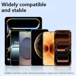 Lightning/Type C to HDMI Adapter/USB A/ Type C with Charging For iPhone 17 16 to TV 2K Sync Screen Digital AV HD TV Cable For
