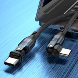 Type-C to Type-C 240W Mobile Phone Data Cable 5A Fast Charging 180 Degree Charger USB-C Suitable for Huawei MacBook Samsung OPPO