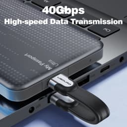 UGOURD 40Gbps Thunderbolt 4 USB C Full Function Cable Flat USB4 Date Cable 0.15m 1m 8K PD 240W Cord for Thunderbolt3 iPhone SSD