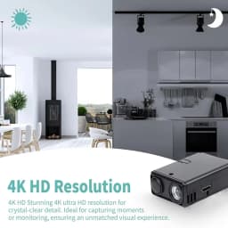 4K Camera WiFi Wireless Monitor Night Vision Remote Motion Detecting Camcorders Security Protection Indoor Surveillance 2026