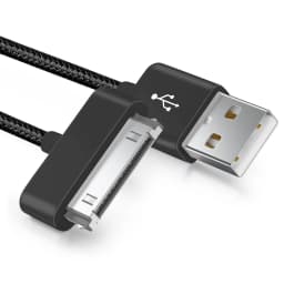 Fast Charging Cable for iPhone 4 4s iPad 2 3 iPod 30 Pin Nylon Braided Wire Metal Plug Data Transfer Sync USB Charger Adapter