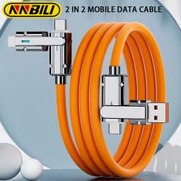 NNBILI 4 In 1 120W Type C to Type C IOS Cable 3 IN 1 PD 100W Fast Charging Data Cable for iPhone 11 12 13 14 Pro Max Samsung S24