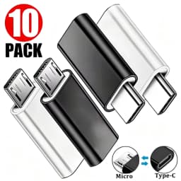 10-1Pcs Micro USB Female To Type C Male Adapter OTG Converter Micro-B To USB-C Connector Phone Charger Cable Adapter For Samsung