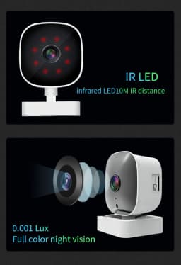1080P HD WiFi Wireless Security Camera Infrared Night Vision Mobile Remote Surveillance Device Home Monitor Baby Pet Real Time