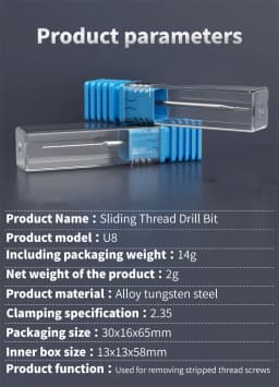 Sliding Drill Bit Screw Killer Professional Screw Extractor For iPhone Phone Motherboard Frame Repair Quick Removal Screw Tool