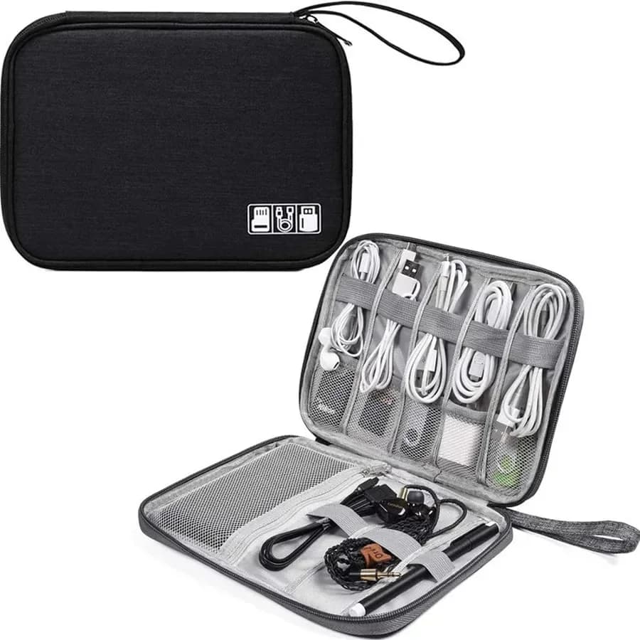 Multifunctional Digital Travel Packing Cube Space Saving Mobile Hard Drive Data Cable Storage Bags Small Objects Organize Pouch