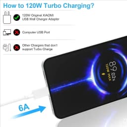 120W 100W 90W 67W 6A Turbo Fast Charging Type C USB Cable For Xiaomi 11 12 13 14 15 17 Redmi Note 11T 12 13 14 POCO X5 X6 X7 Pro