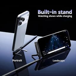 KEBIDUMEI Foldable Charging Cable With Integrated Stand Fast Charging Cable Phone Tablet 240W Ultra-Fast Data Cable Phone Holder