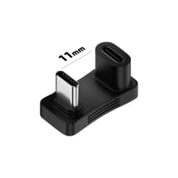 180 Degree Angle USB C Adapter USB-C 20Gbps PD 140W Charging Tablet USB C U Shape Converter for Steam Deck Accessories