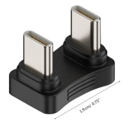 180 Degree Angle USB C Adapter USB-C 20Gbps PD 140W Charging Tablet USB C U Shape Converter for Steam Deck Accessories