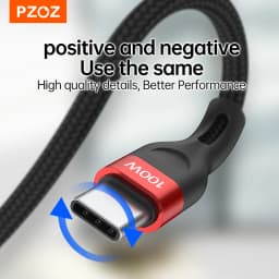 PZOZ PD 5A USB C to USB Type C Cable 100W Fast Charging For iPhone 15 Pro Max MacBook iPad Samsung Xiaomi 60W USBC Charger Cord