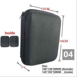 Digital Multimeter Bag Tool Storage Bags for Electronic Accessories Shockproof Bag EVA Box Case Earphone Data Cable Storage Bag