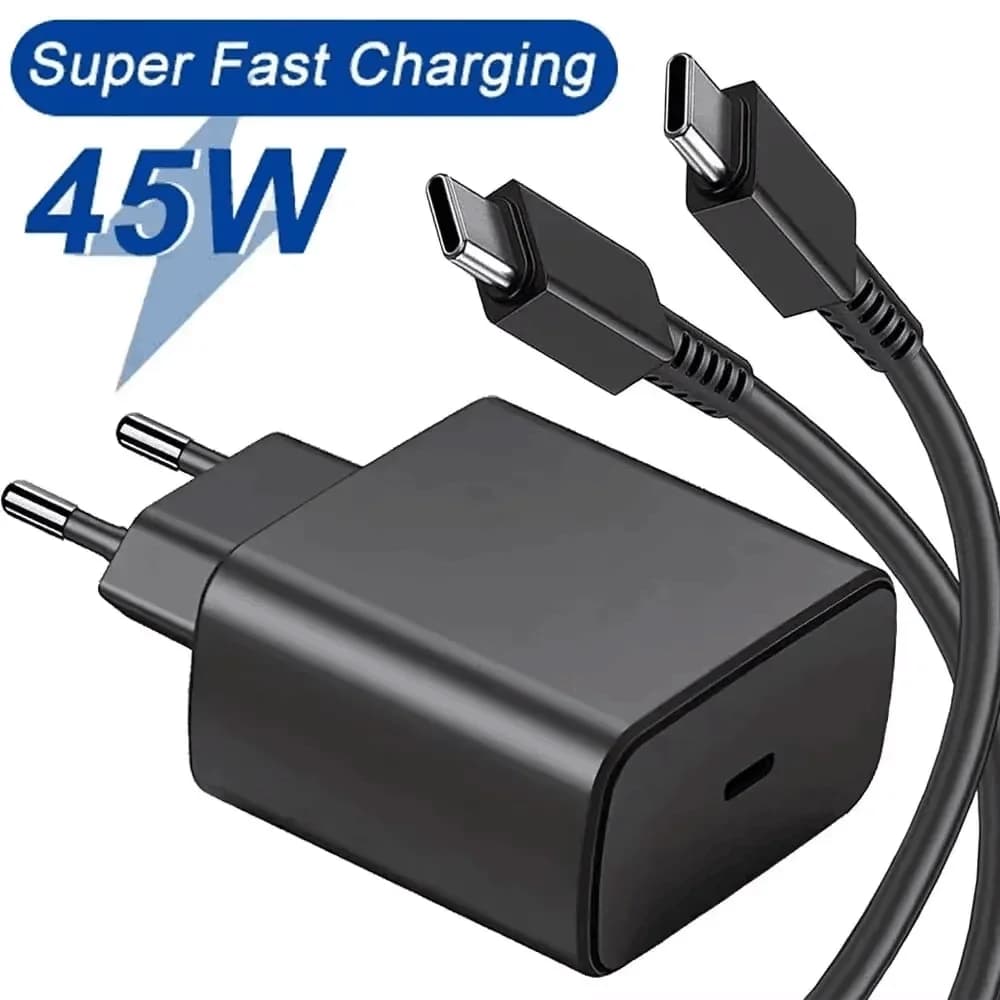 PD 45W USB C Charger Super Fast Charger Type C Cable For Samsung S22 S23 Ultra Note 20 Quick Charge Phone Charger Adapter
