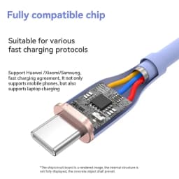 ASOMETECH 2M 60W Fast USB C Cable Type C Cable Fast Charging Data Cord Charger USB Cable C For Samsung S21 S20 A51 Xiaomi Mi 10