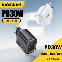 Essager 30W Type-C Charger PD 3.0 USB C Charger For iPhone 16 15 14 Pro Samsung Huawei Xiaomi Tablet iPad Air Pro Phone Charger