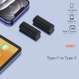 Type USB C Adapter Converter Male to Female Extend Cable Data Transfer Phone Tablet Charging Dongle USB C F to F Plug Adapter