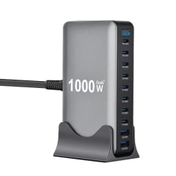 1000W GaN Charger USB C Fast Desktop 10Port USB Type C PD3.1 Charger Fast Charging for iPhone 17 16 15 Samsung S24 Xiaomi Laptop