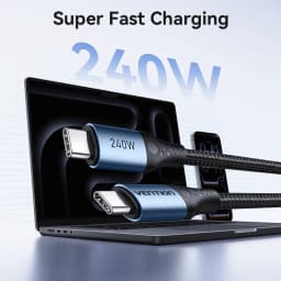 Vention 240W Cable Type C to Type C PD3.1 Fast Charge Cord USB C to C Data for MacBook iPhone 17 16 15 Samung S24 S25 Xiaomi 17