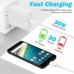 For Google Original 30W USB C Charger For Google Pixel 10 9 9A 8 7 6 Pro XL Type C Charger Fast Charging Cable Phone Accessories
