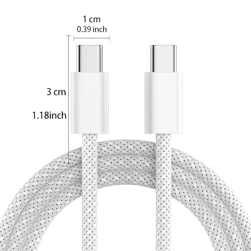 1/3PCS 60W Type-C to Type-C Super Fast charging cable, suitable for Iphone 15, compatible with Huawei and others