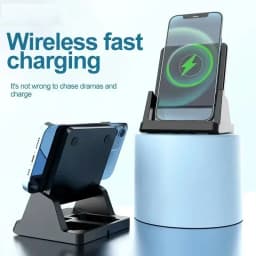 Wireless Charger Removable Desktop Vertical Holder Stand For iPhone 17 16 15 14 13 12 Samsung S25 Xiaomi 15 Quick Charging Dock